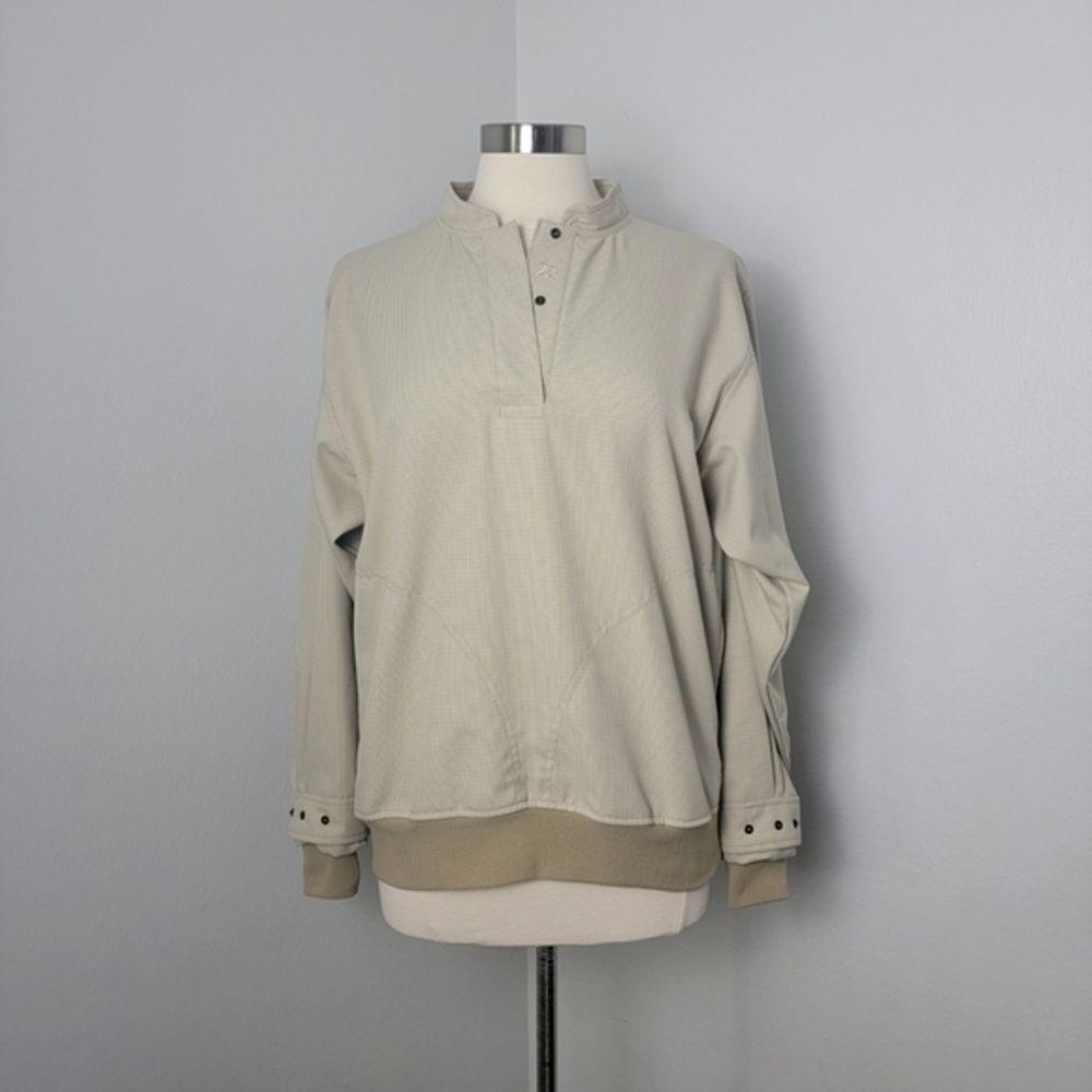 Khaki Houndstooth Pattern Zero Restriction Golf O… - image 2